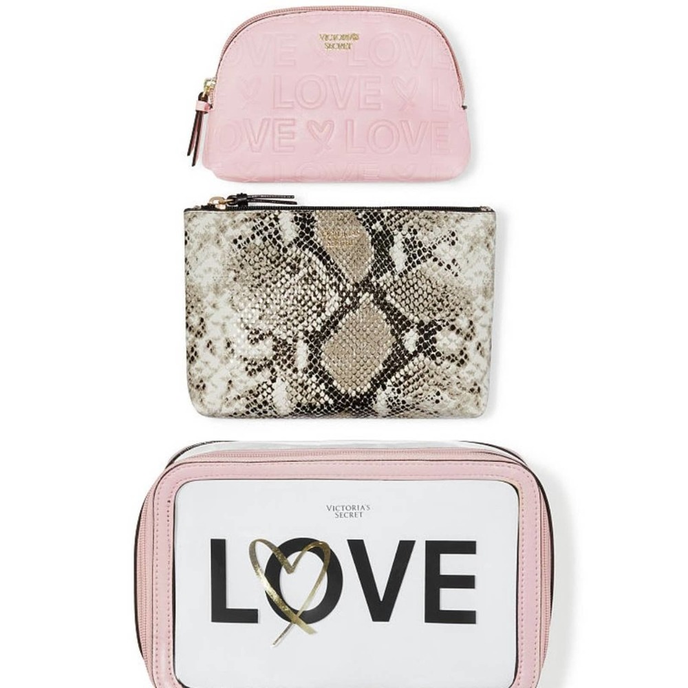 Victoria's Secret LOVE Backstage Nested Trio Pink